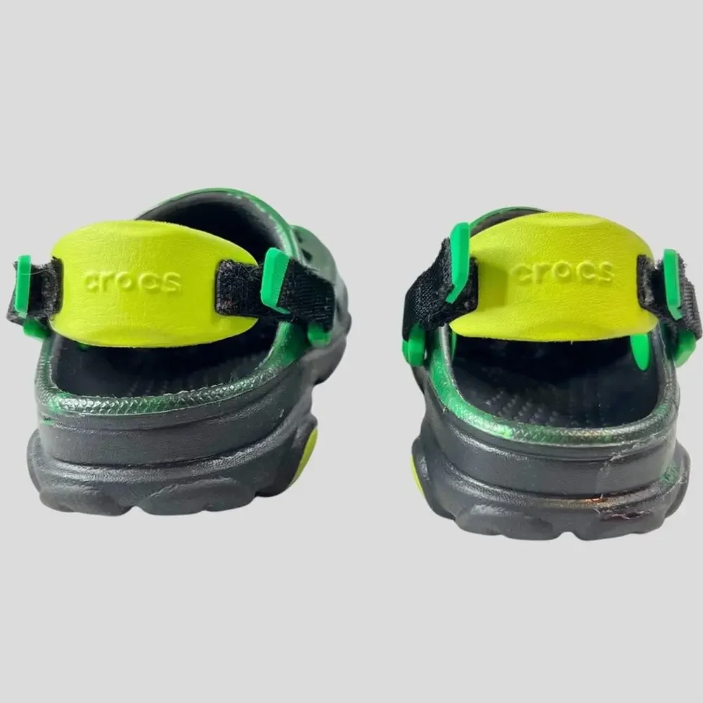 Crocs Ron English Area 54 All Terrain Clogs Size C6 6 Toddler Green Alien UFO